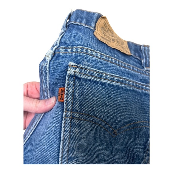 Vintage 80’s Orange Tab Levi Denim Jeans Size - Picture 4 of 10